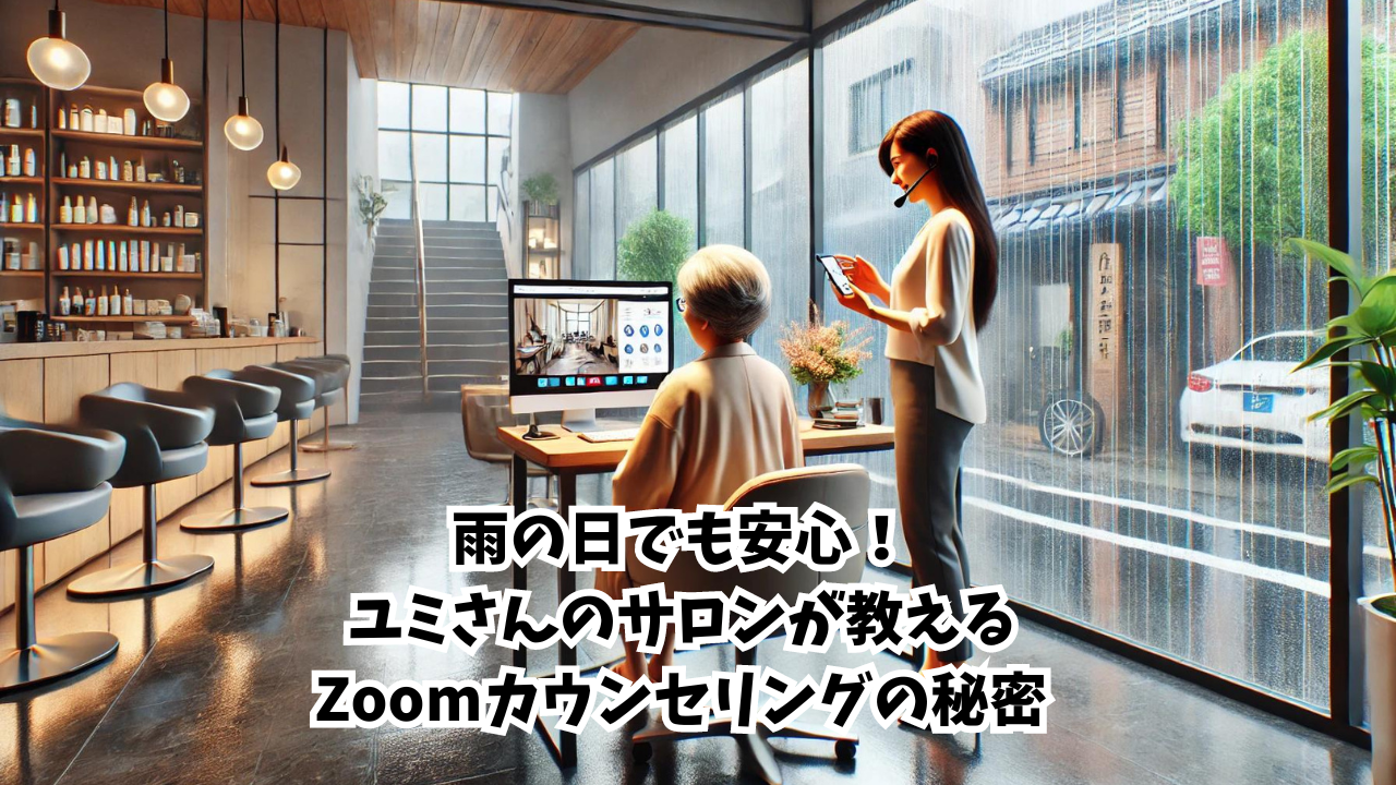 雨の日でも安心！ユミさんのサロンが教えるZoomカウンセリングの秘密