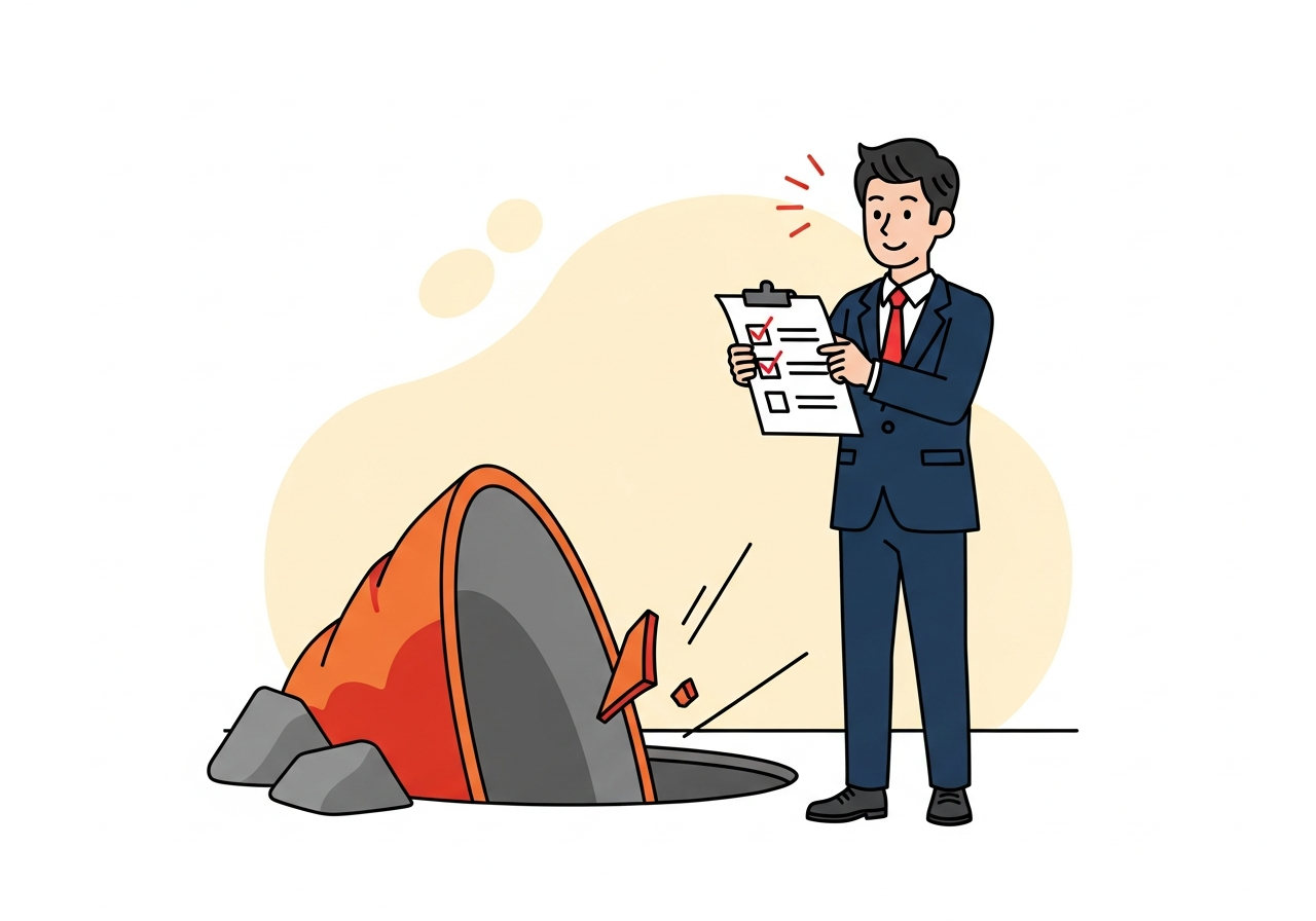 紹介営業の落とし穴に気づくひとり社長のイメージ