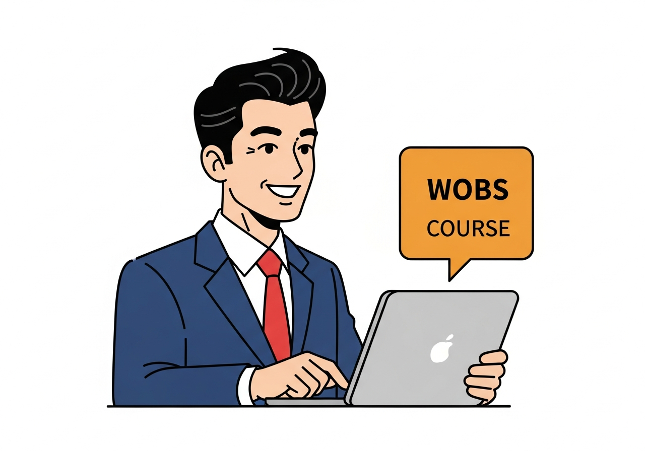WOBSオンライン講座の受講風景イメージ
