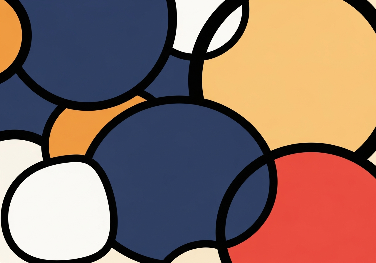 body image 6 – abstract circles overlapping in soft pas