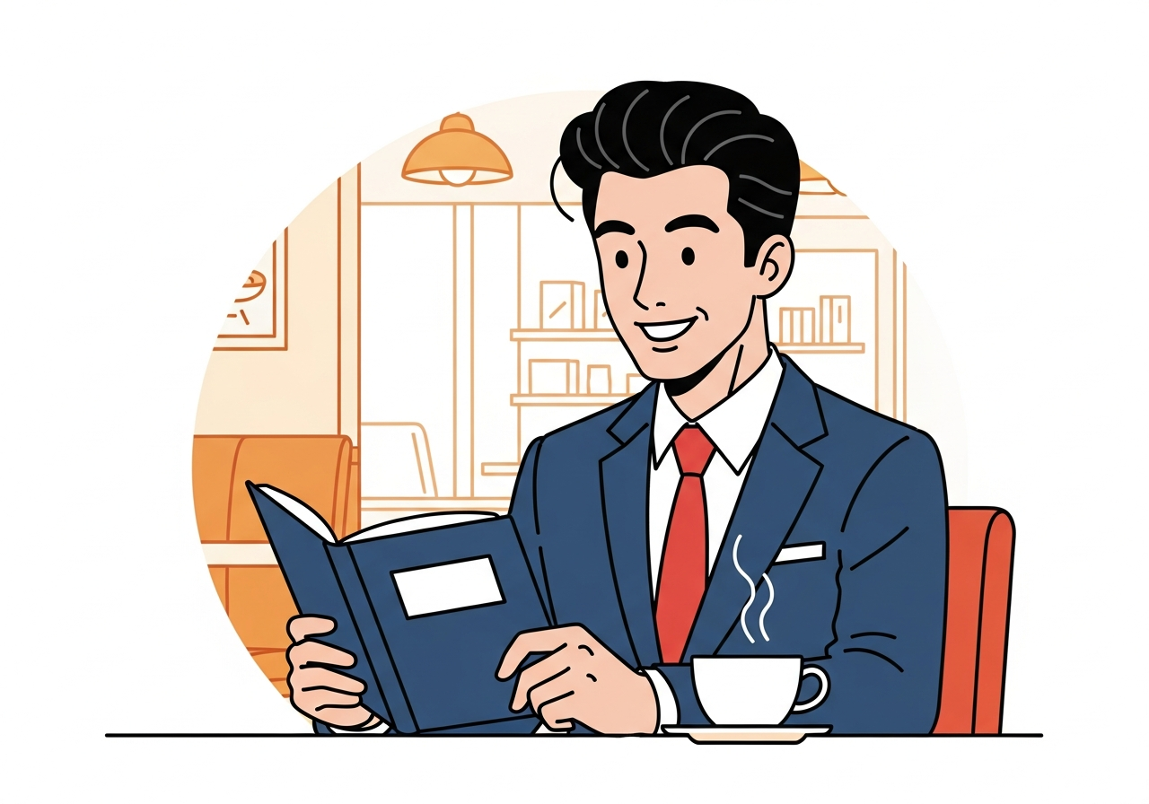 札幌のカフェで開かれた手帳とコーヒー