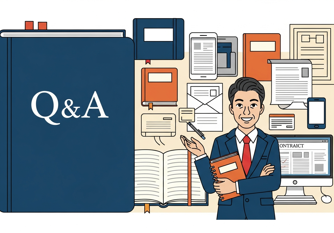 Q&Aと書かれたノート