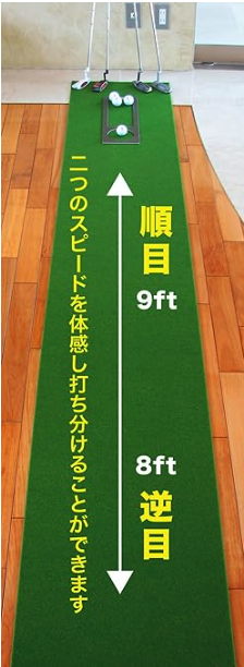 パターマット工房 SUPER-BENT・順目9ftと逆目8ftの2スピードを体感できる本格パターマット