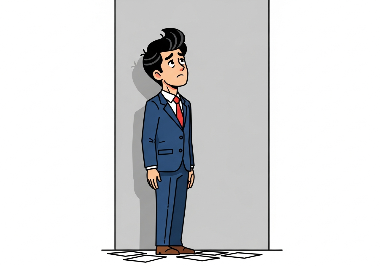 見えない壁の前で立ちすくむ40代・50代