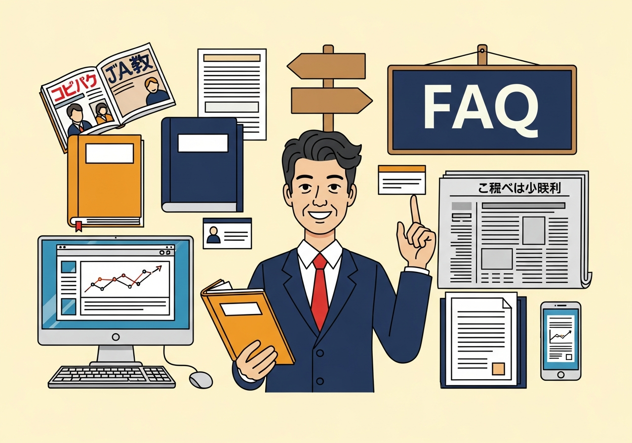 FAQ・よくある質問のアイコン図解