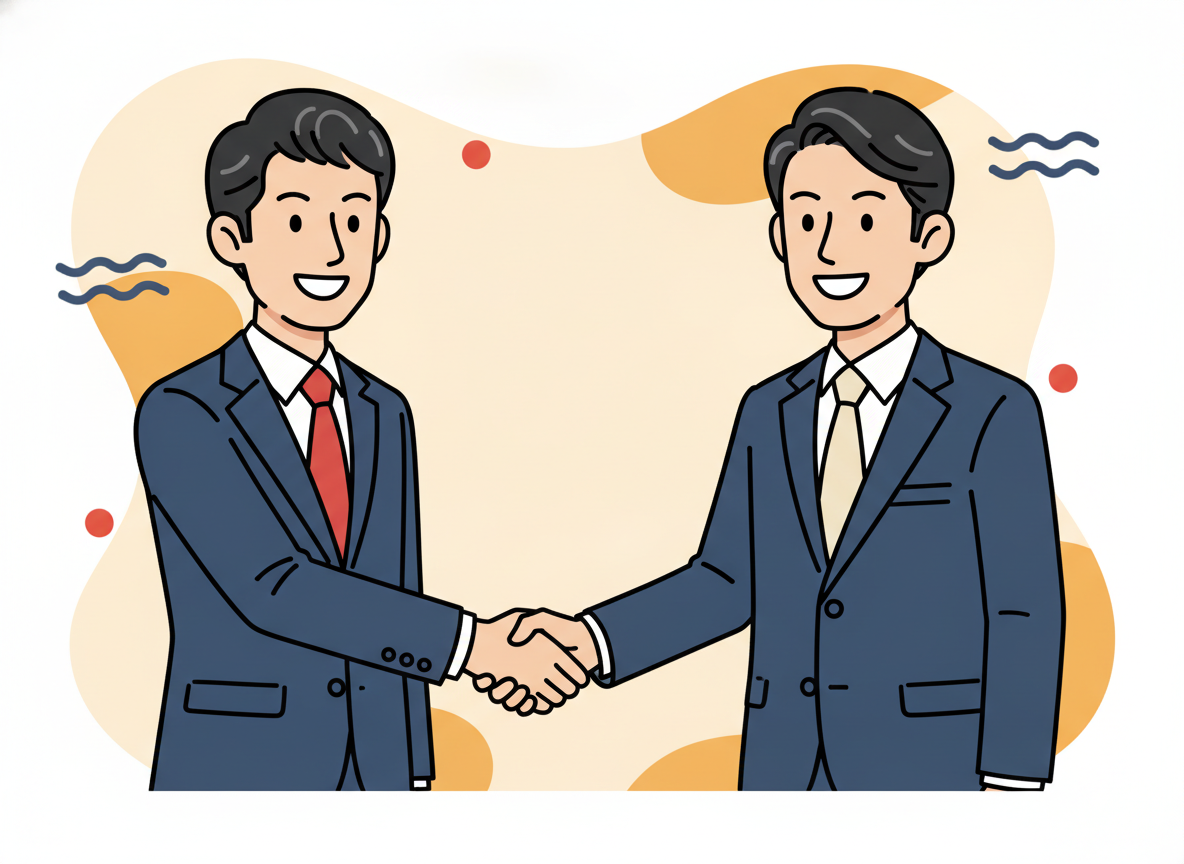 two people shaking hands warmly in soft natural light, abstract warmth