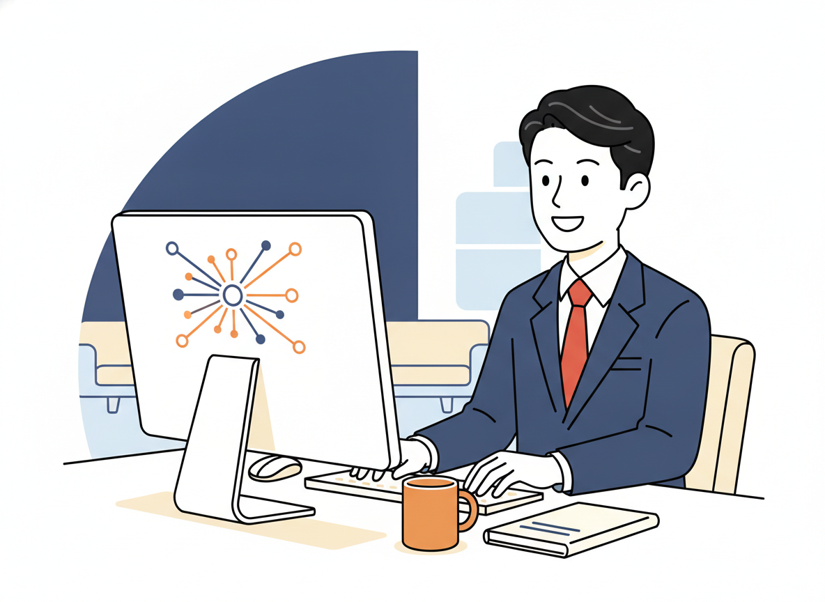 ChatGPTの画面でヒアリングシートを作成しているイメージ