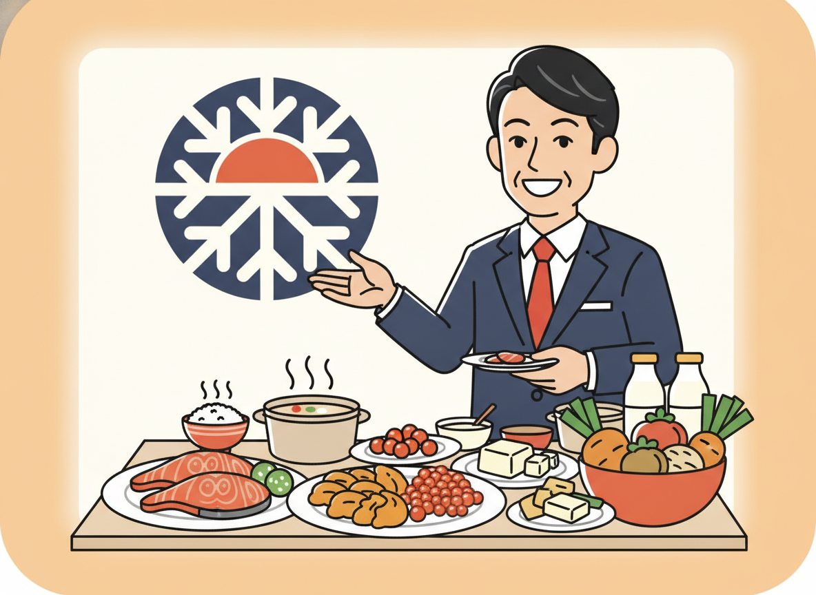 ドーミーイン朝食ビュッフェの北海道食材イメージ