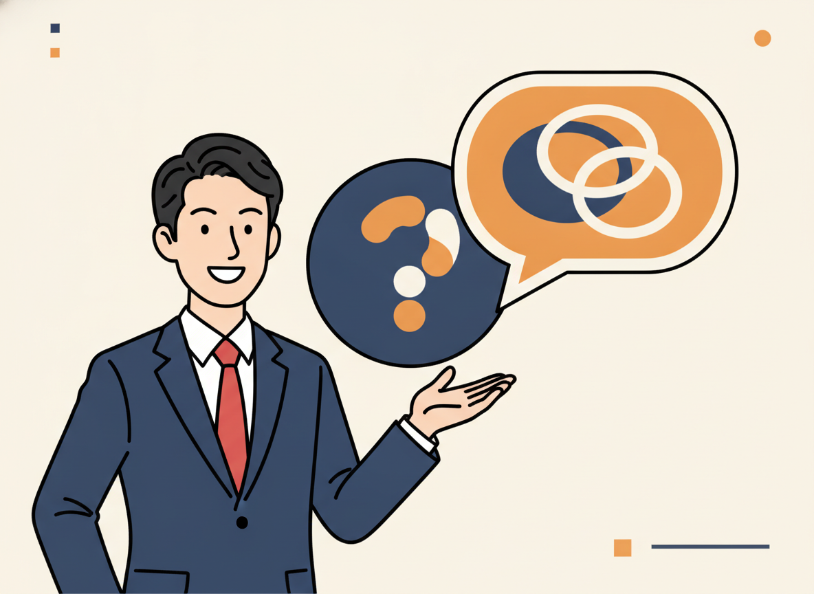 FAQ・よくある質問のアイコンと吹き出しイメージ