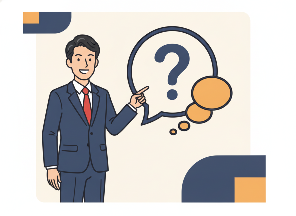 FAQ・よくある質問のアイコンと吹き出しのイメージ