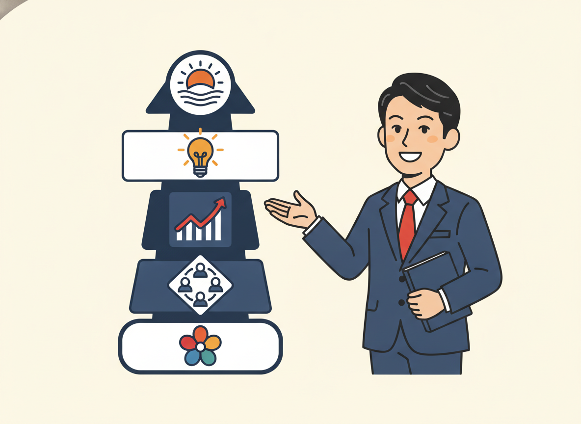 結論5点をまとめたインフォグラフィックのイメージ