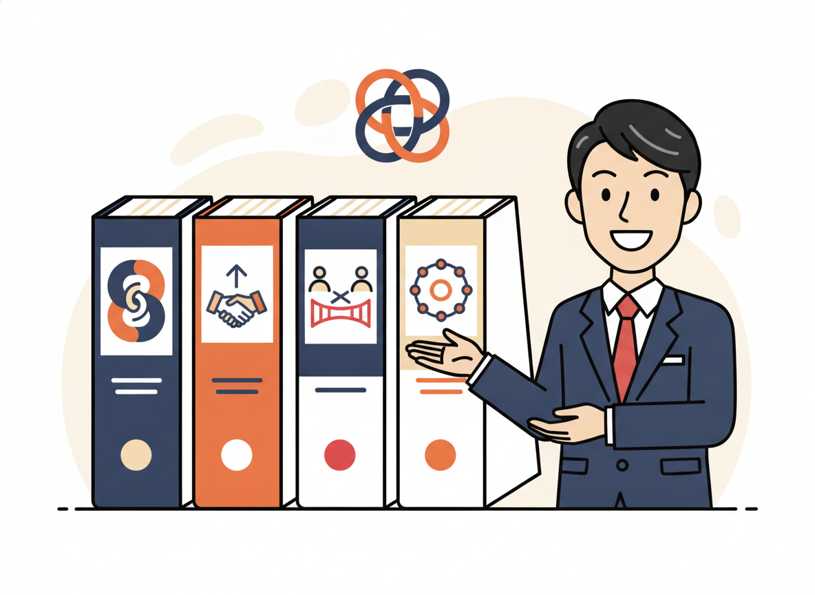紹介営業の土台をつくる推薦書籍5冊の表紙並び