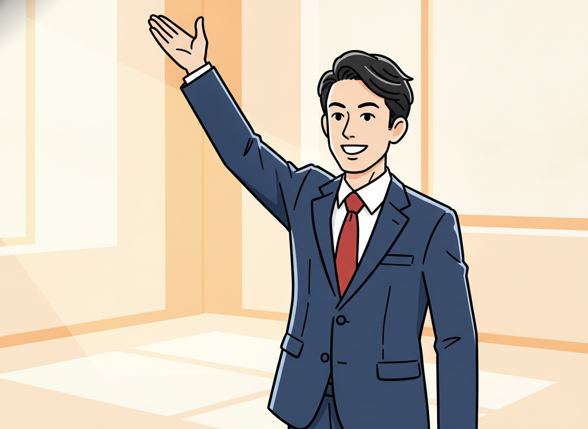 a person raising their hand with a question in a bright space