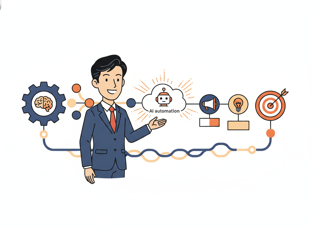 先に与える設計とAI自動化を組み合わせた集客フロー全体像