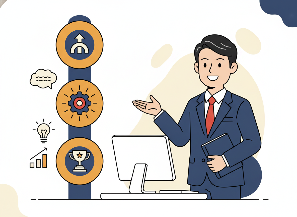 結論を箇条書きでまとめたインフォグラフィック