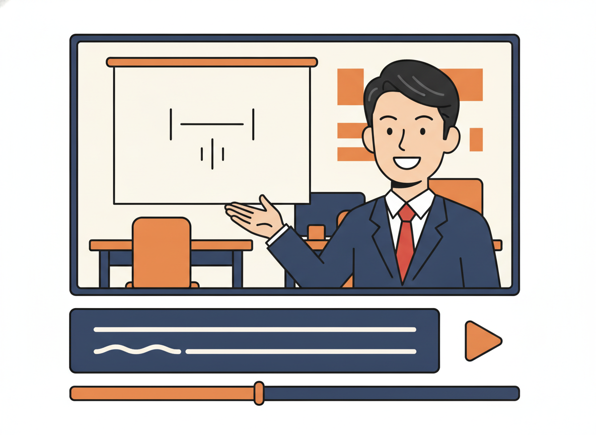 字幕付き動画のプレビュー画面