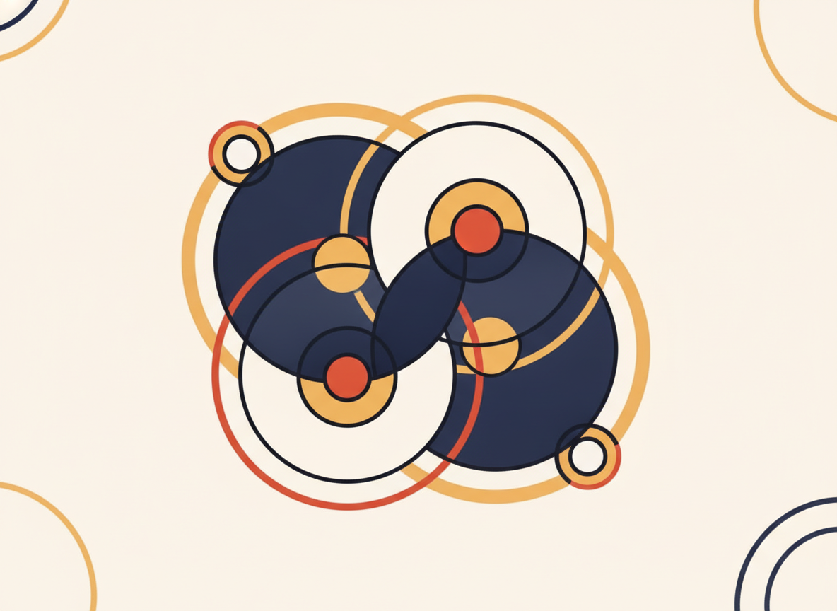 abstract overlapping circles representing connection and timeless principles