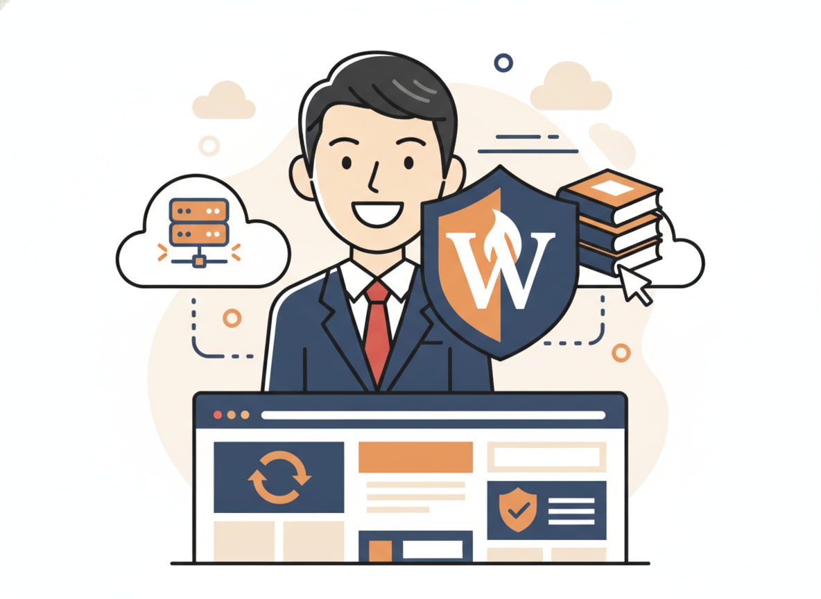 XServer for WordPressのトップページスクリーンショット