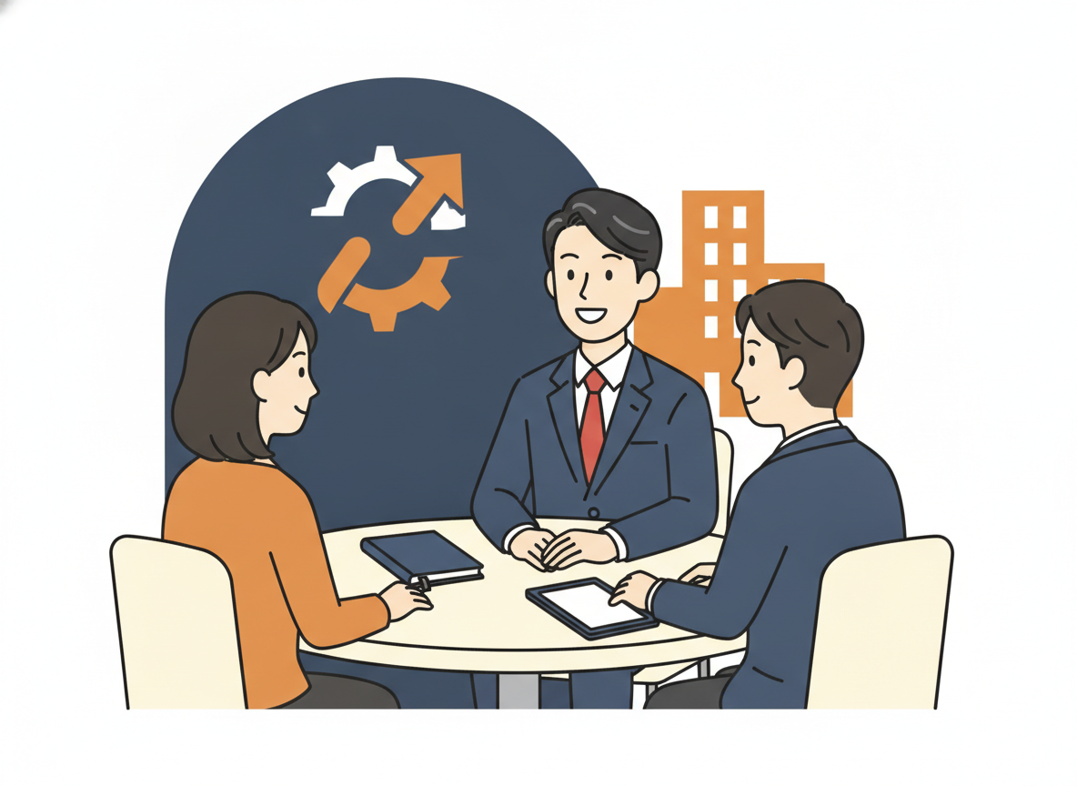 よろず支援拠点の相談ブース・中小企業支援機関のイメージ