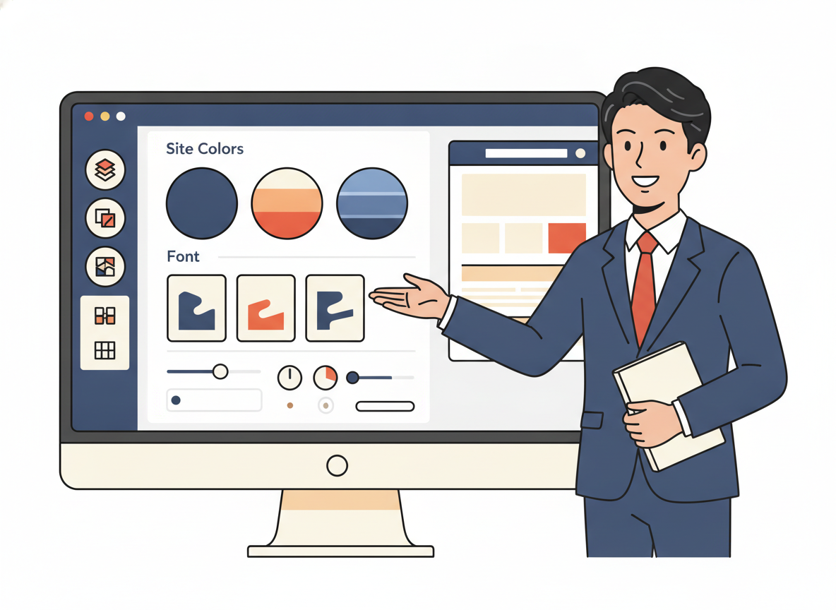 SWELLのカスタマイザー画面・サイトカラーやフォント設定が直感的に操作できるUI